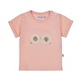 Dirkje girls T-shirt loose fit peach pink sunglasses