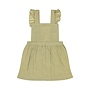 Dirkje girls dungarees dress green muslin