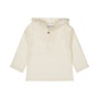 Dirkje boys blouse with hood off white muslin