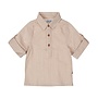 Dirkje boys blouse brown off white checkered 100% cotton