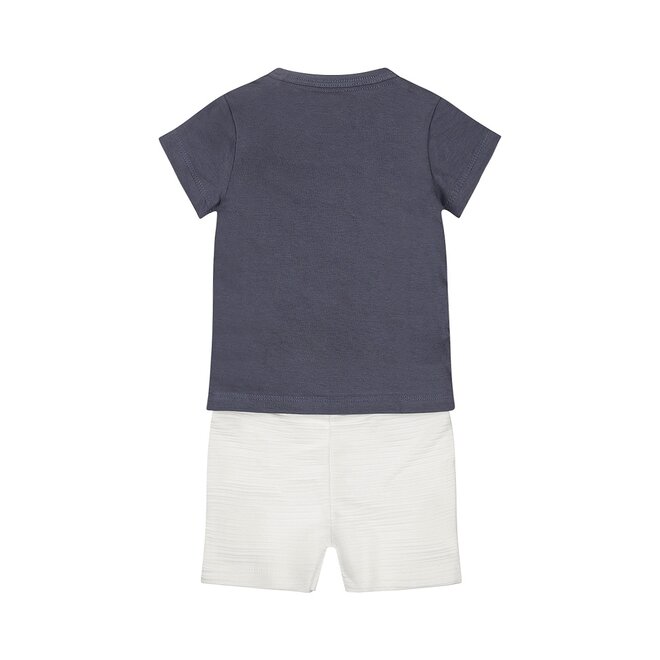 Dirkje boys baby set T-shirt shorts dark blue white