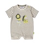 Dirkje Jungen Baby Anzug off white gemischte Tiere