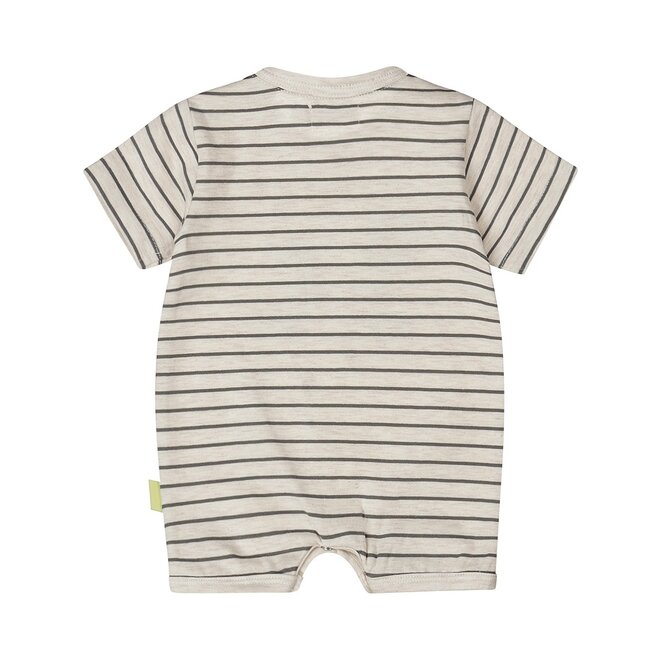 Dirkje boys baby suit off white mixed animals