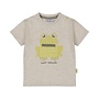 Dirkje boys T-shirt off white mélange frog