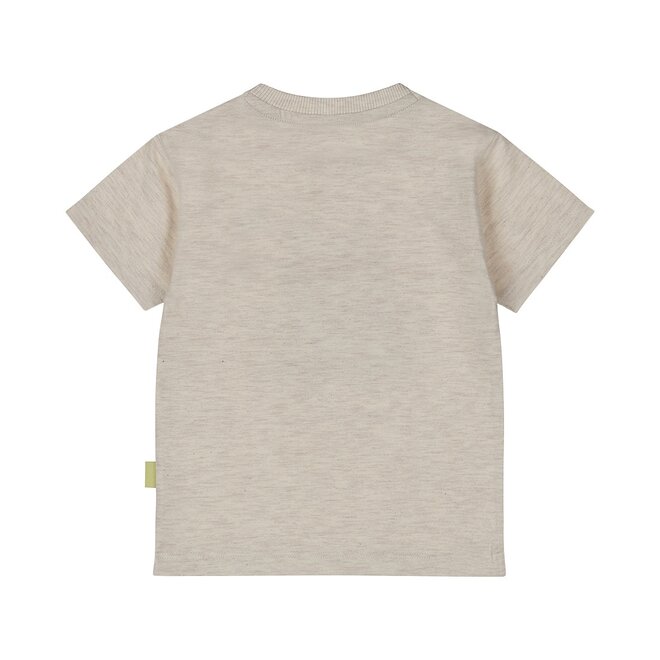 Dirkje Jungen T-shirt off white mélange frog