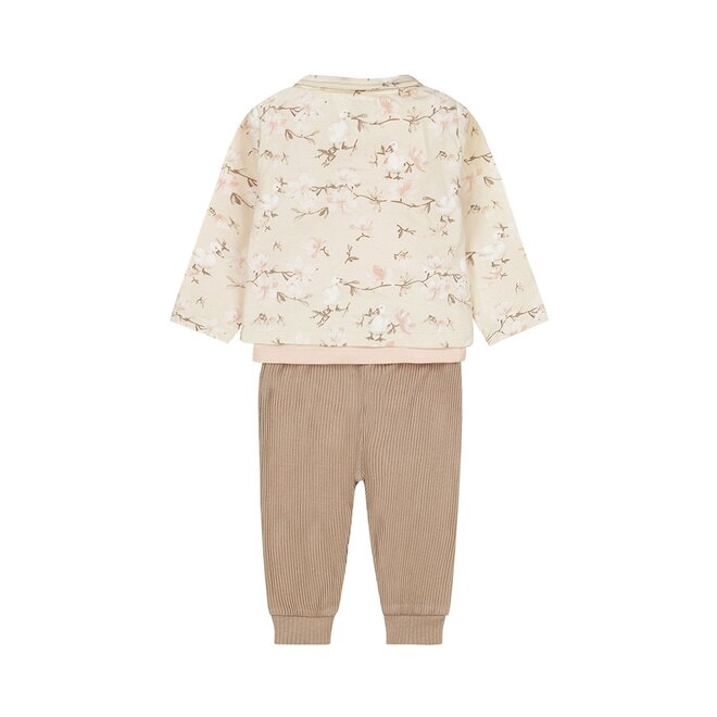 Dirkje girls' baby set off-white ducks