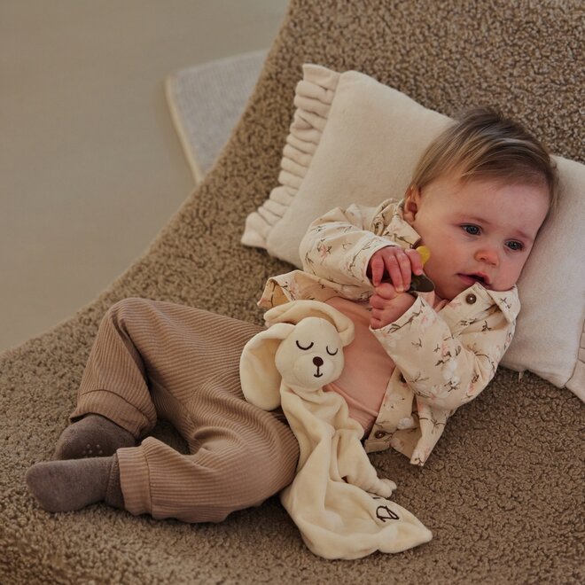 Dirkje meisjes baby set shirt vest broek off white eendjes