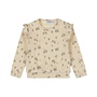 Dirkje girls' loose-fit sweater, off-white pine cones