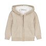 Dirkje meisjes outside cardigan beige capuchon chenille