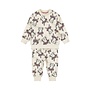 Dirkje meisjes set sweater joggingbroek off white konijntjes