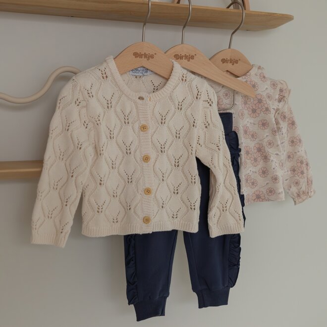 Dirkje meisjes joggingbroek navy ruffles