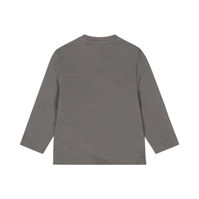 Dirkje boys' long-sleeved shirt grey tiger