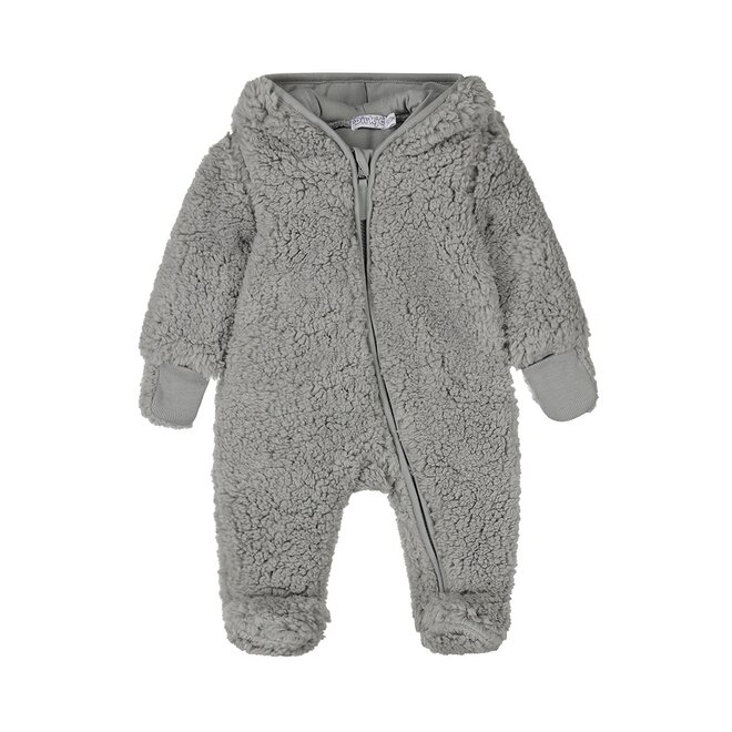Dirkje jongens baby teddy snowsuit zachtblauw capuchon