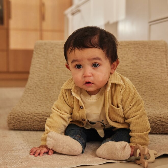 Dirkje jongens sweater pebble off white navy walrus