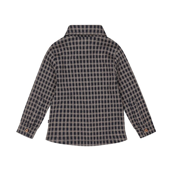Dirkje Jungen Bluse Loose Fit Navy kariert
