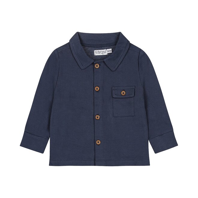 Dirkje Jungen Bluse marineblau Overshirt