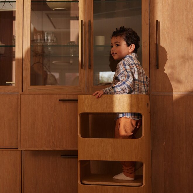 Dirkje jongens blouse lichtgrijs geruit