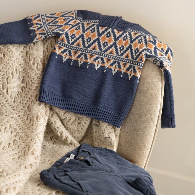 Dirkje jongens broek navy corduroy