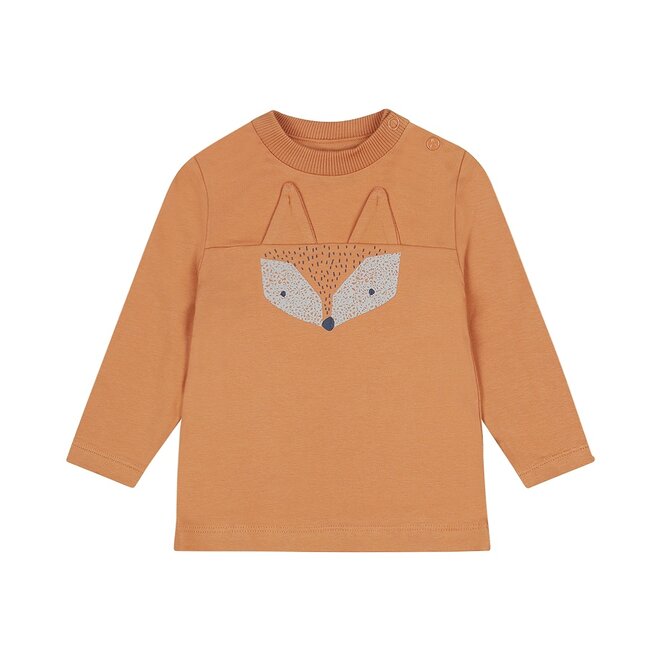 Dirkje jongens longsleeve cognac vosje