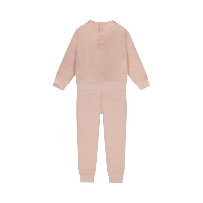 Dirkje meisjes trui met broek roze broderie