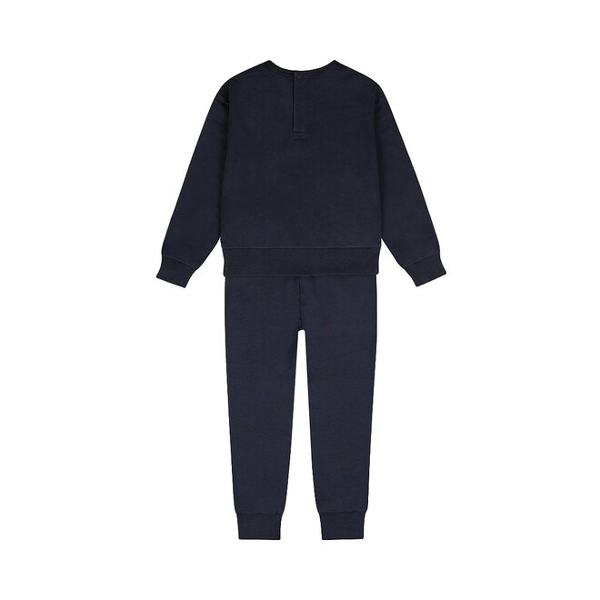 Dirkje meisjes trui met broek donkerblauw broderie