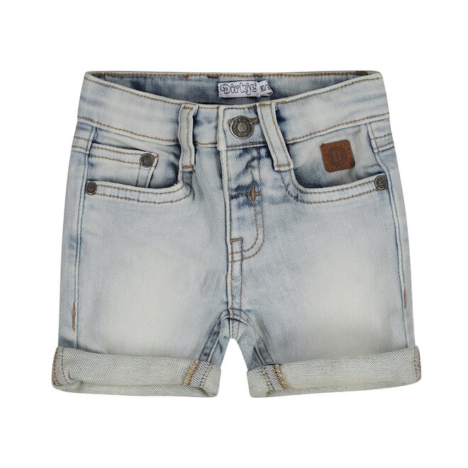 Dirkje jongens jeans shorts knitted blauw