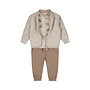 Dirkje Jungen Set Shirt Weste Hose pebble wilde Tiere