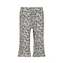 Dirkje meisjes flared broek off white blauw bloemetjes