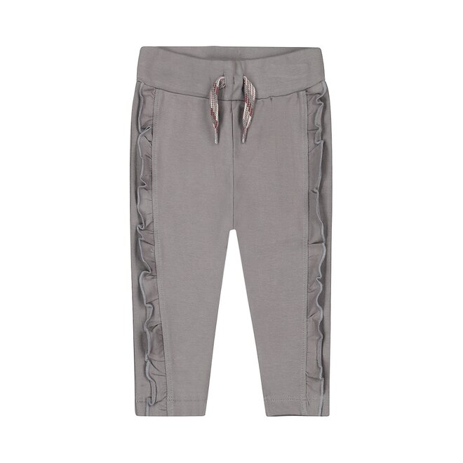 Dirkje girls' jogging bottoms grey ruffles