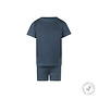 Koko Noko unisex shortama donkerblauw 100% bio katoen wafel