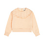 Dirkje Mädchen Sweater loose fit pfirsichfarben orange Broderie