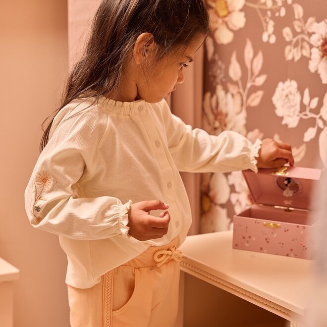 Dirkje meisjes joggingbroek perzikoranje