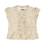 Dirkje girls' T-shirt off-white leopard print