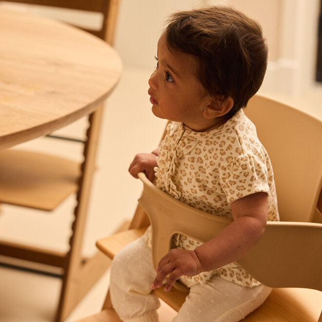 Dirkje girls' T-shirt off-white leopard print