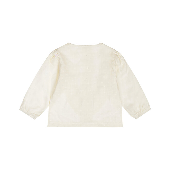 Dirkje girls' blouse off-white cotton