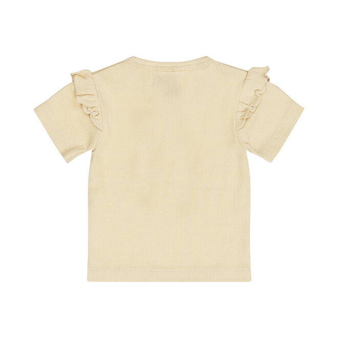 Dirkje meisjes T-shirt zand knoopjes