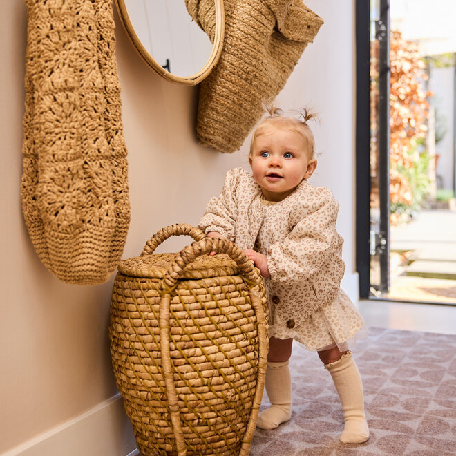 Dirkje girls' skirt off-white leopard print tulle