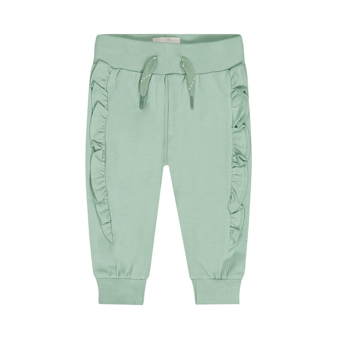 Dirkje meisjes joggingbroek groen ruffles