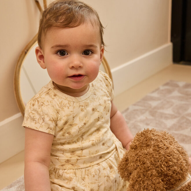 Dirkje meisjes jurk off white bloesem