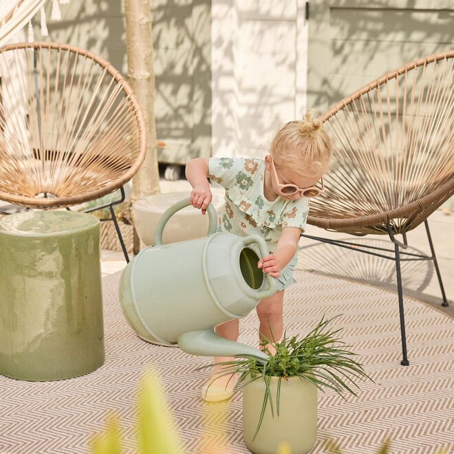 Dirkje meisjes T-shirt lichtgroen bloem