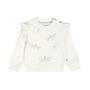 Dirkje meisjes sweater off white libellen