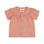 Dirkje girls' T-shirt pink buttons flower