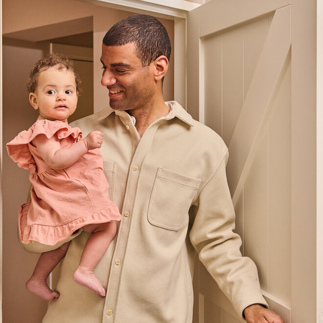 Dirkje girls' dress pink flower