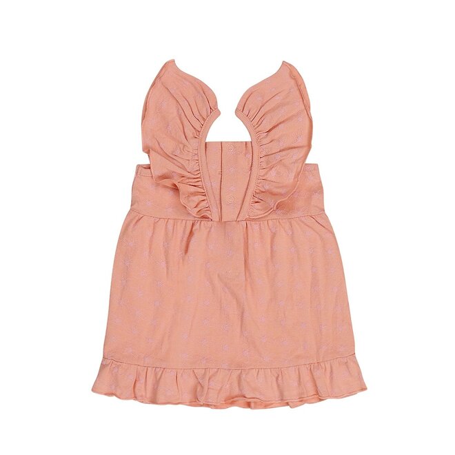 Dirkje Mädchen Kleid rosa Blume