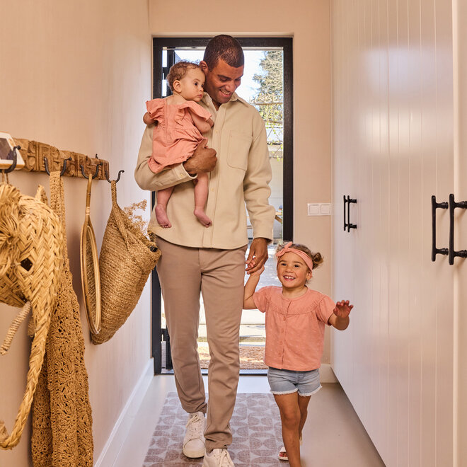 Dirkje meisjes jurk roze bloem