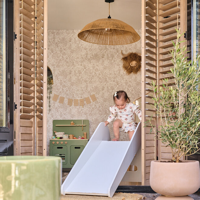 Dirkje girls' jumper off-white pink ladybird