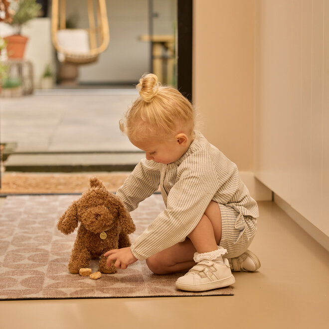 Dirkje Mädchenbluse Blau Weiß Baumwolle Seersucker