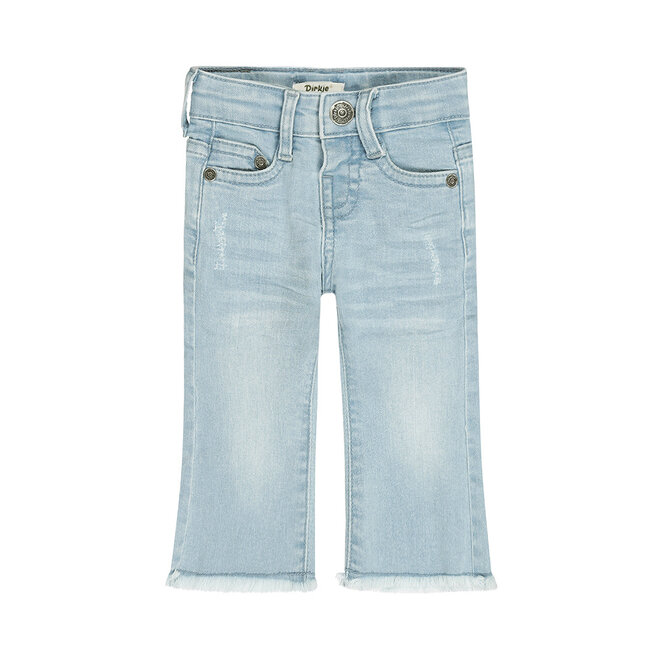 Dirkje Mädchen-Flared-Jeans Hellblau