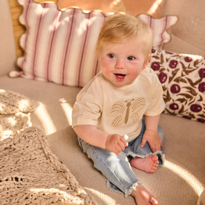 Dirkje girls' flared jeans light blue