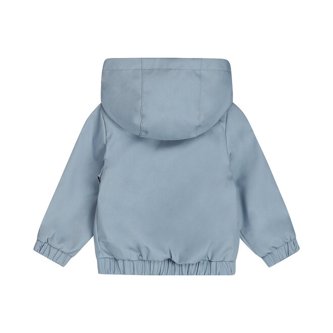 Dirkje boys' summer jacket blue hood water-repellent